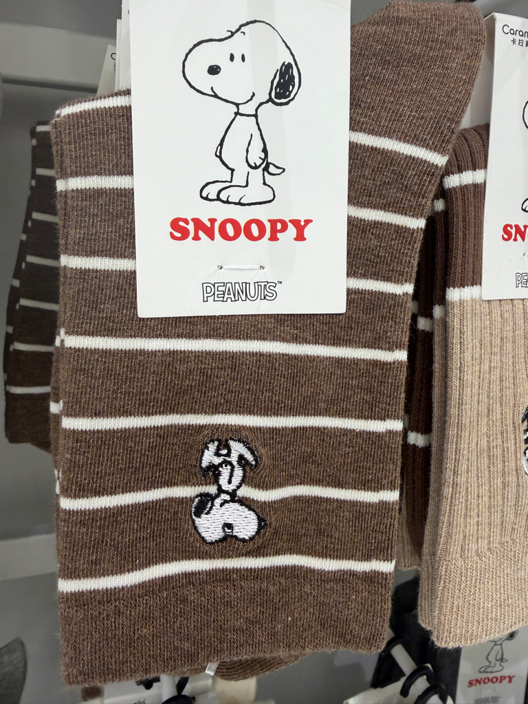 Snoopy Mid Calf Socks 22-24cm