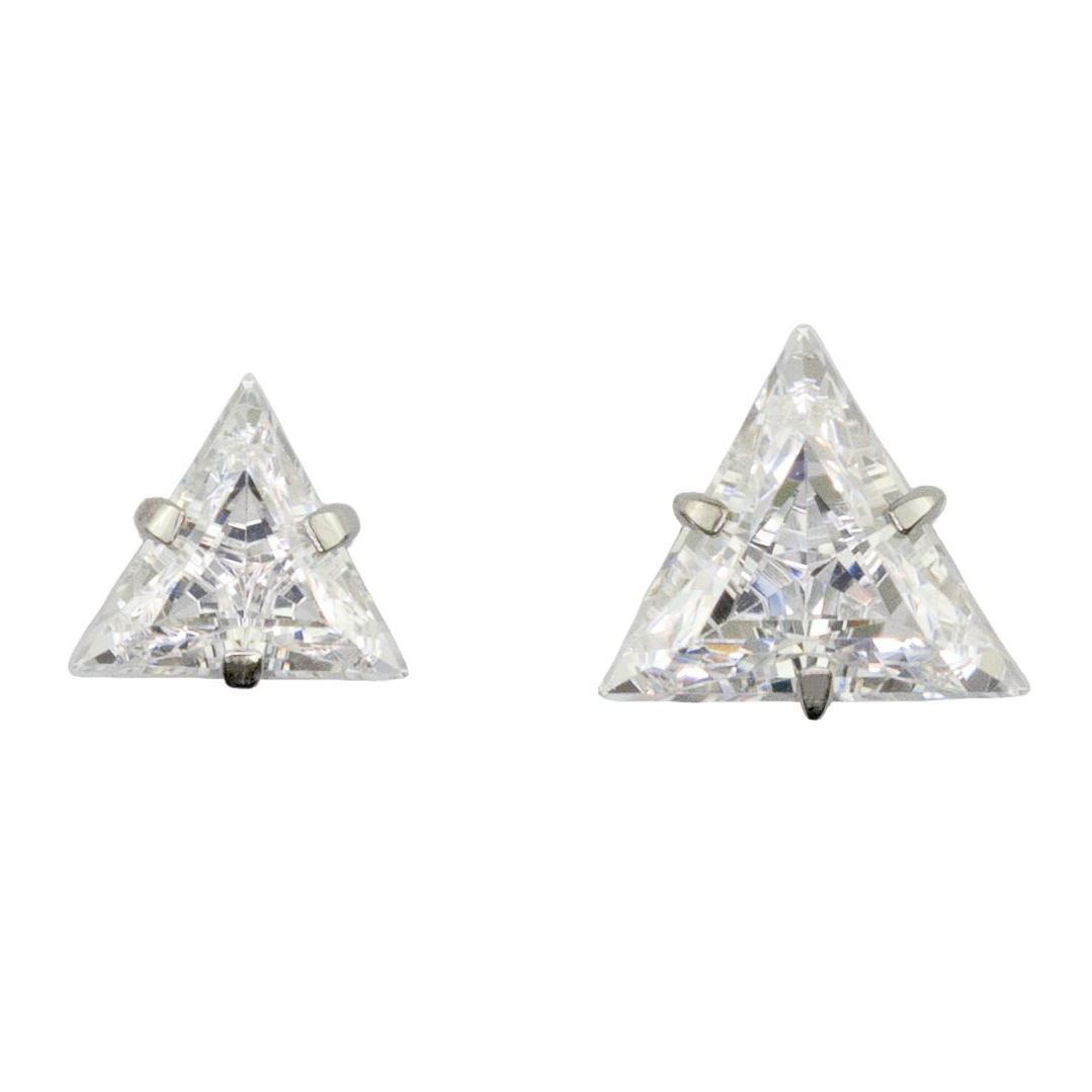 Triangle Prong Set Gem