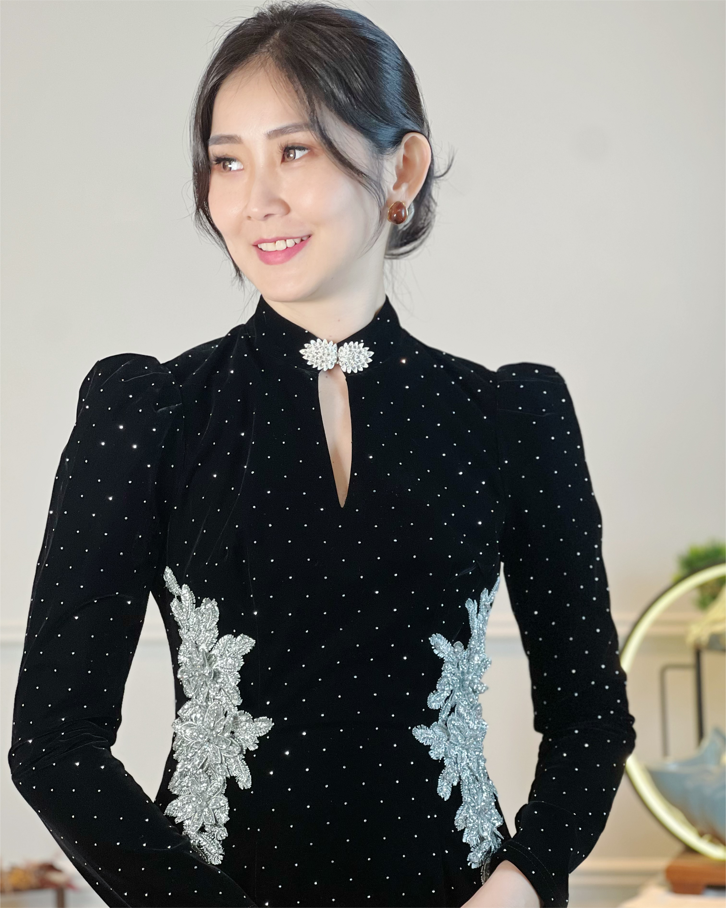 5091 Celeste Crystal Mini Dress