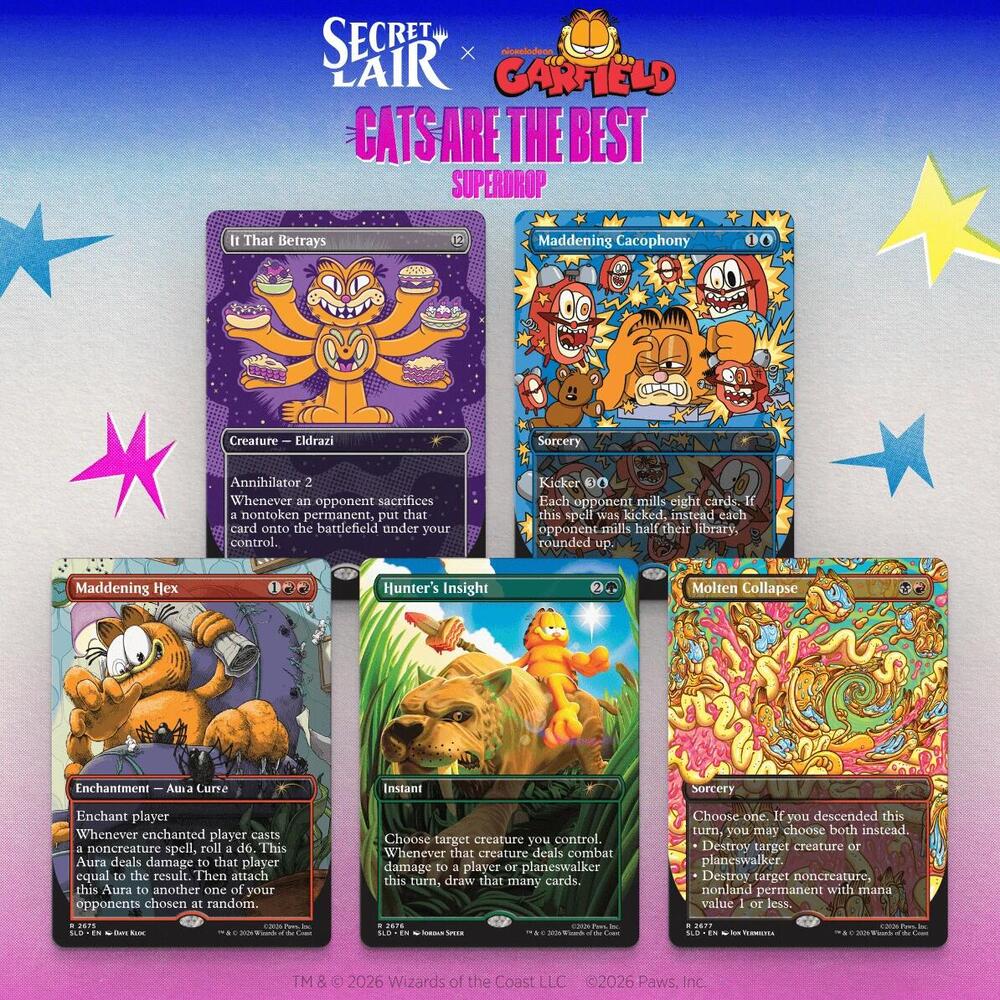 Secret Lair x Garfield: Our Only Thought is to Entertain You Foil Edition​