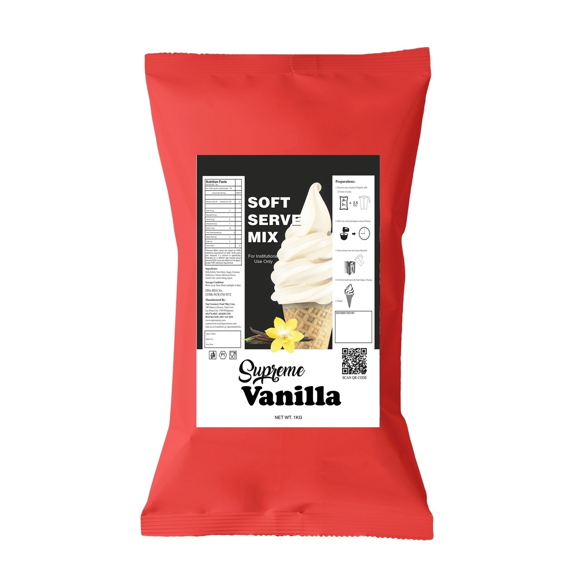 Supreme Vanilla Soft Ice Cream Powder 1kg Jadan Food & Beverage