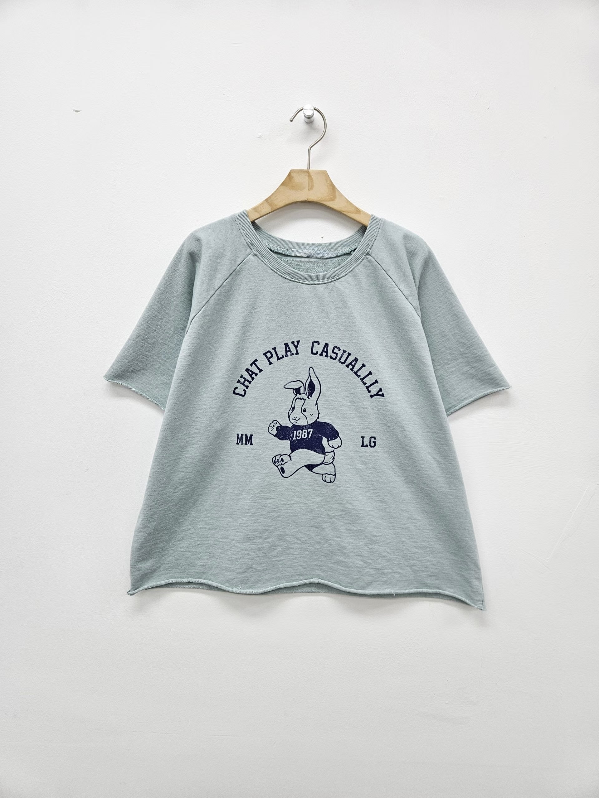 BO OS 舒適洗水棉兔仔top