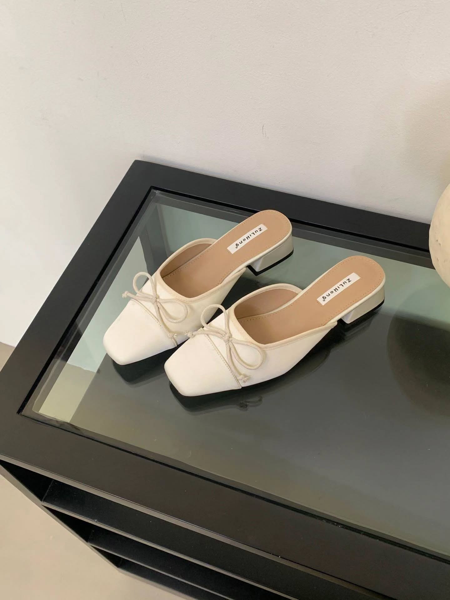 520-12 法式蝴蝶结穆勒鞋 🇨🇳