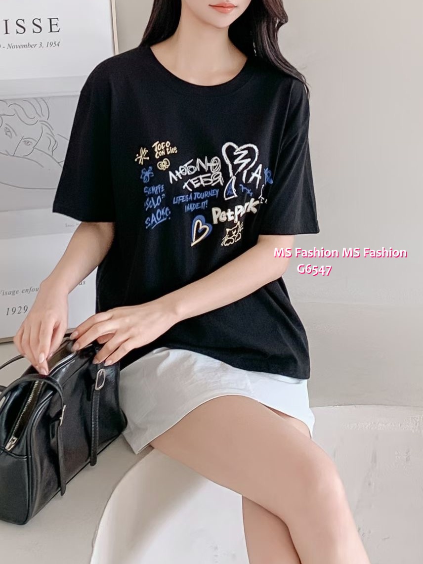 G6547 靚print tee