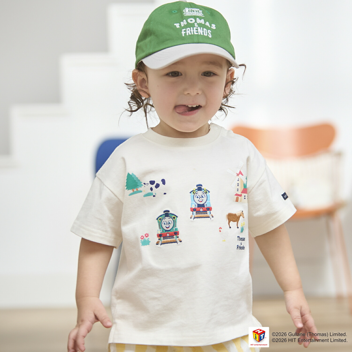 🇯🇵預訂 日本直送🇯🇵Petit Main x Thomas湯瑪士小火車系列四色刺繡短袖T恤