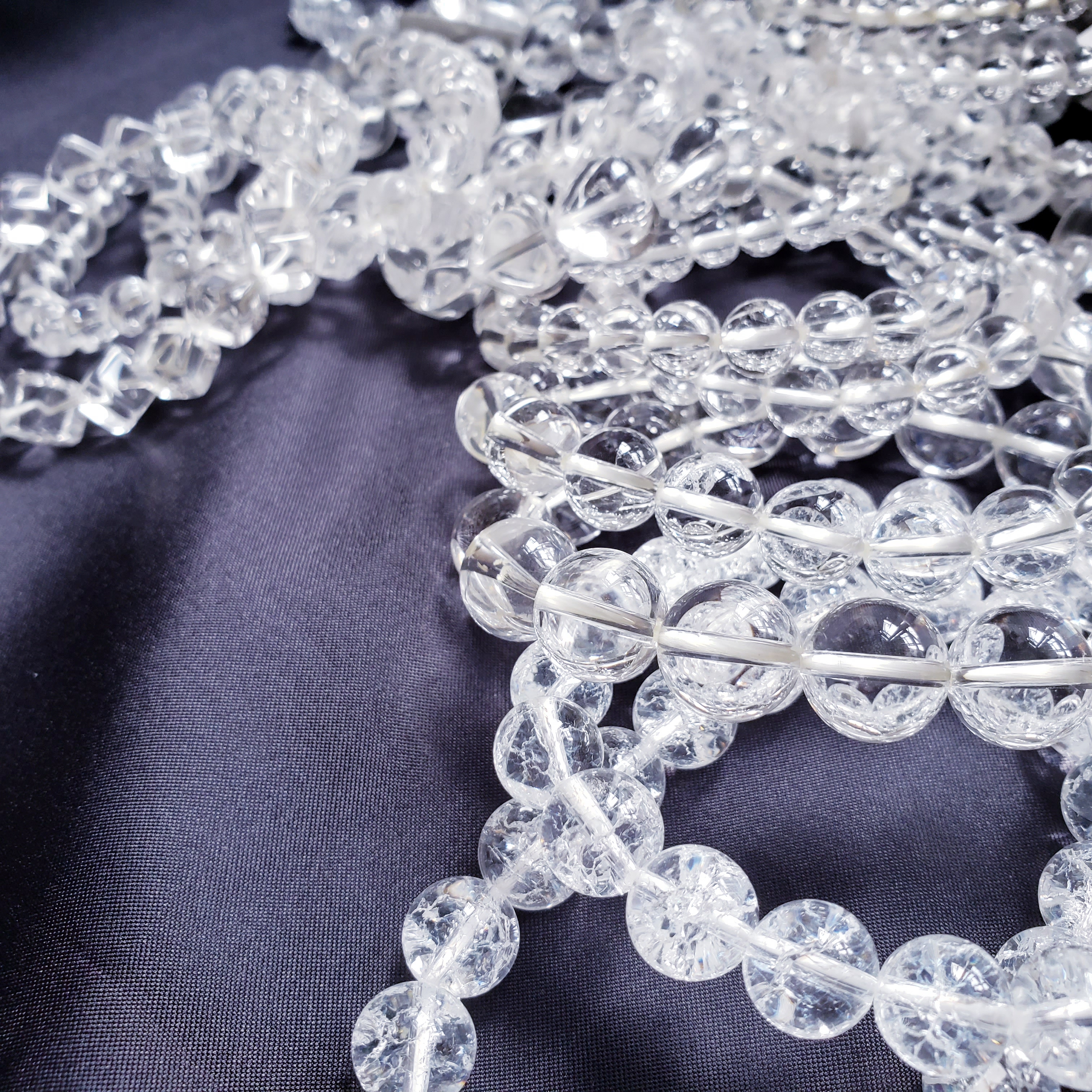 白水晶斜紋手串(Clear Quartz)