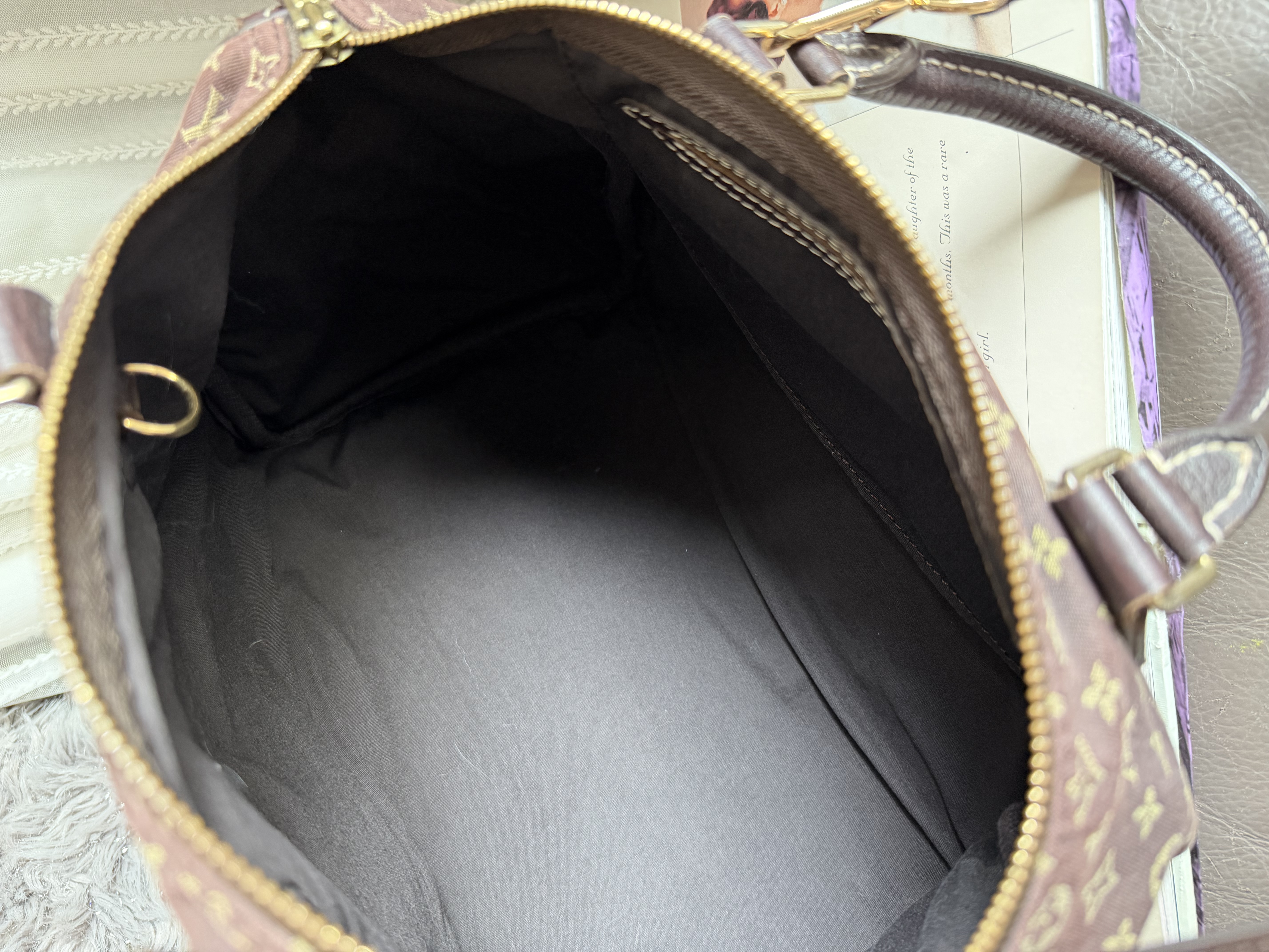 vintage louis vuitton speedy denim monogram bag