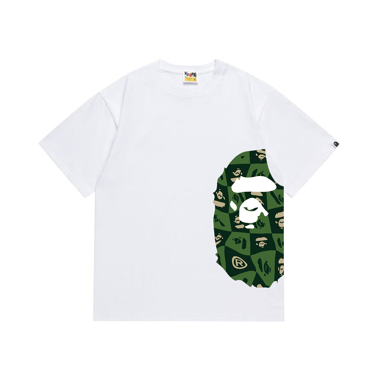 Bape Distortion Side Big Ape Head Tee