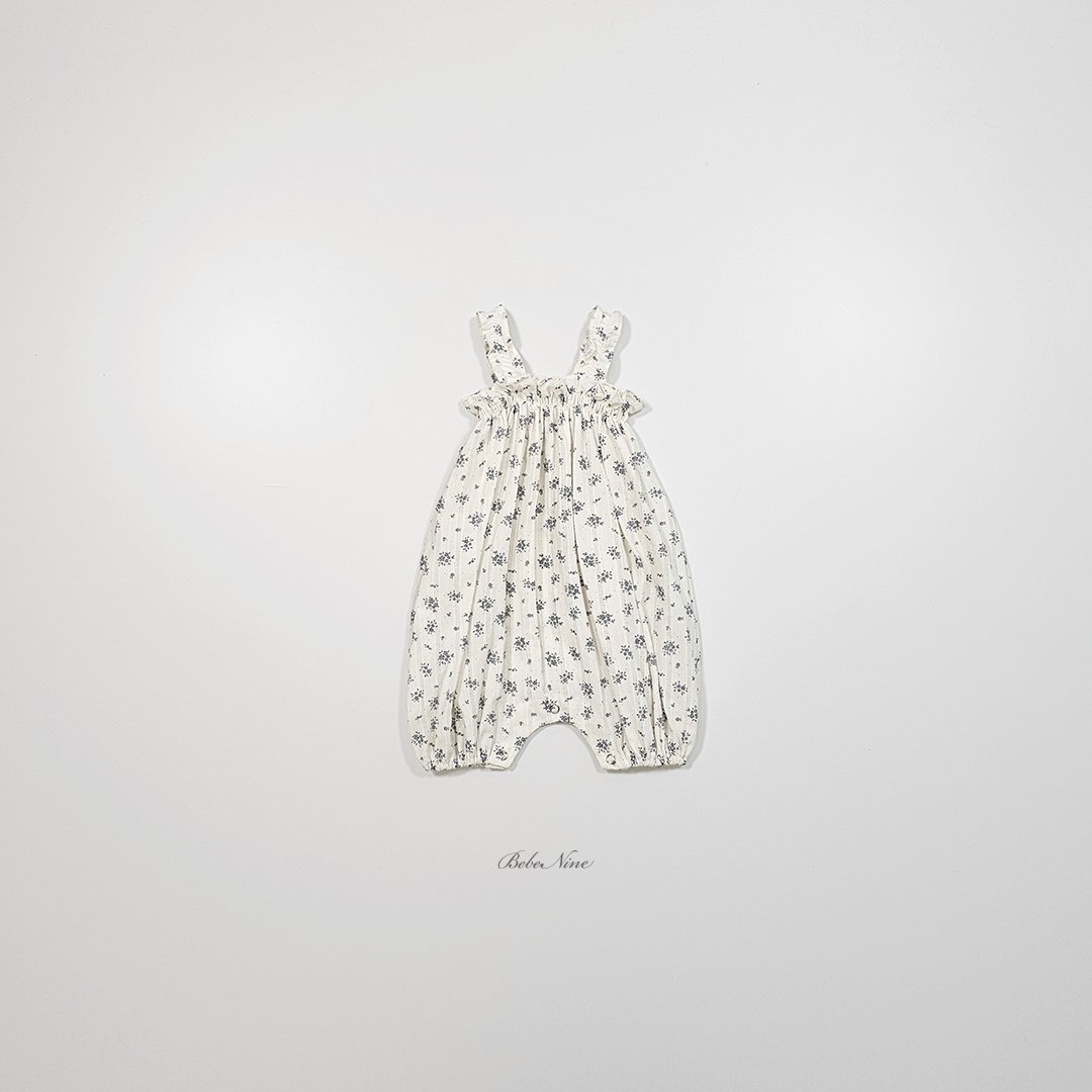 ☀️預訂 韓國直送☀️🇰🇷Bebenine兩色花卉荷葉邊吊帶連身服