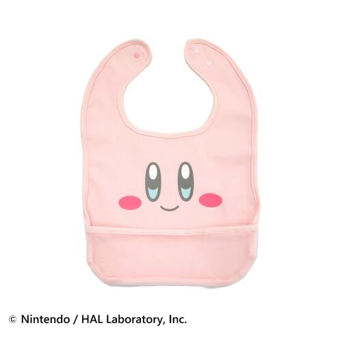 🇯🇵預訂 日本直送🇯🇵星之卡比印花粉紅色圍兜飯衣兩件套