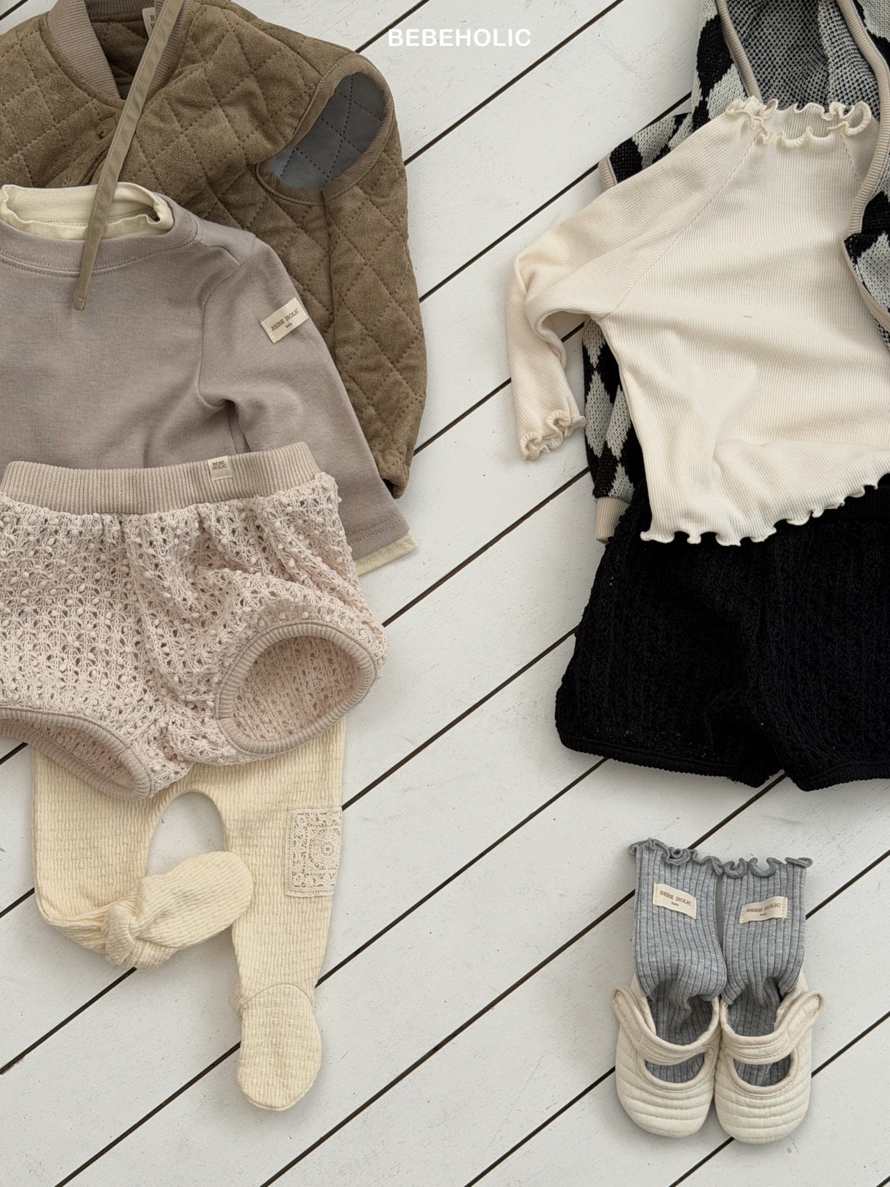 🌸預訂 韓國直送🌸🇰🇷BEBEHOLIC兩色絨球燈籠褲