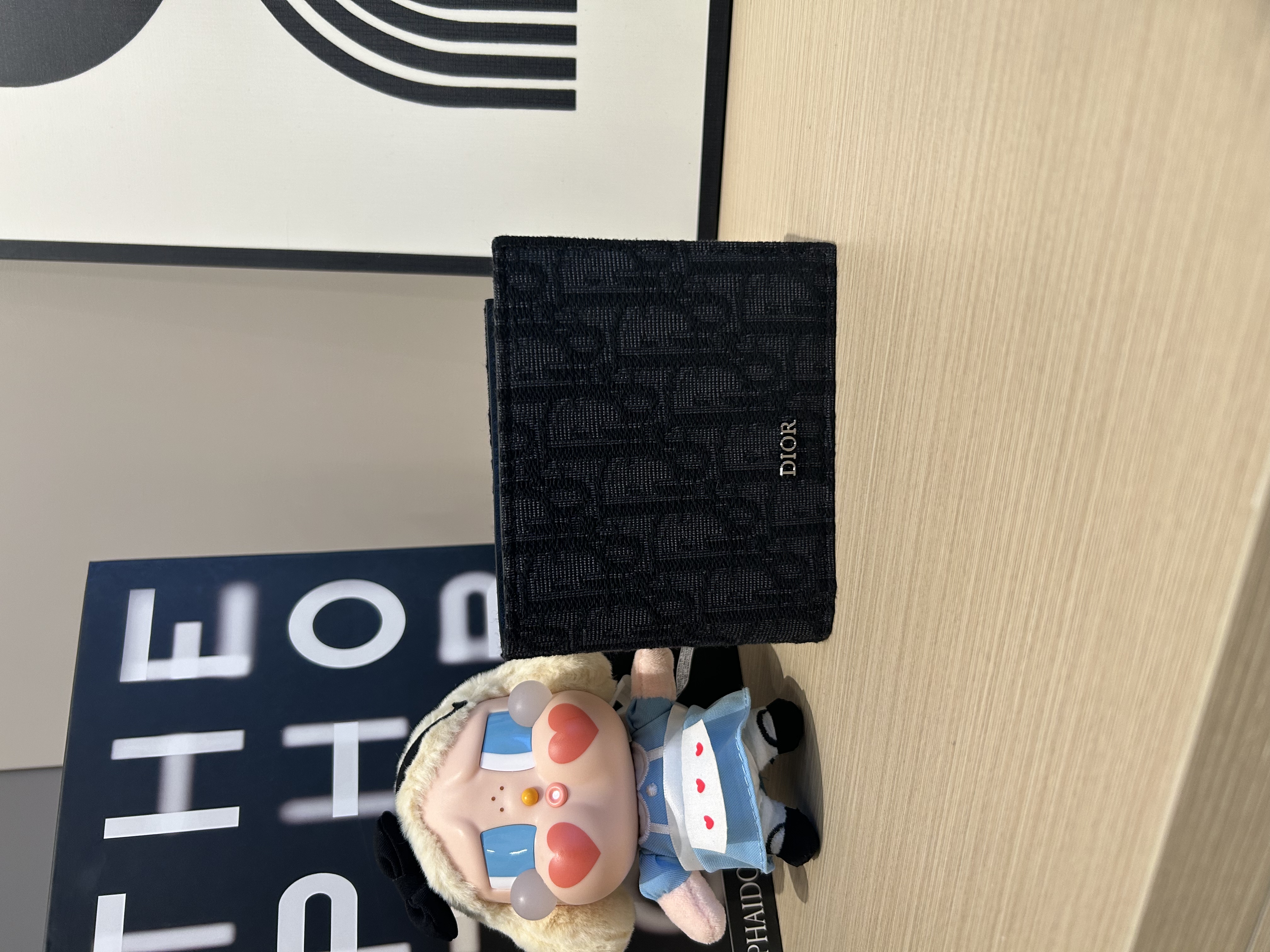 Dior Wallet 黑色 Dior Oblique 緹花銀包 100%Authentic, 99%New ✅Dust bag