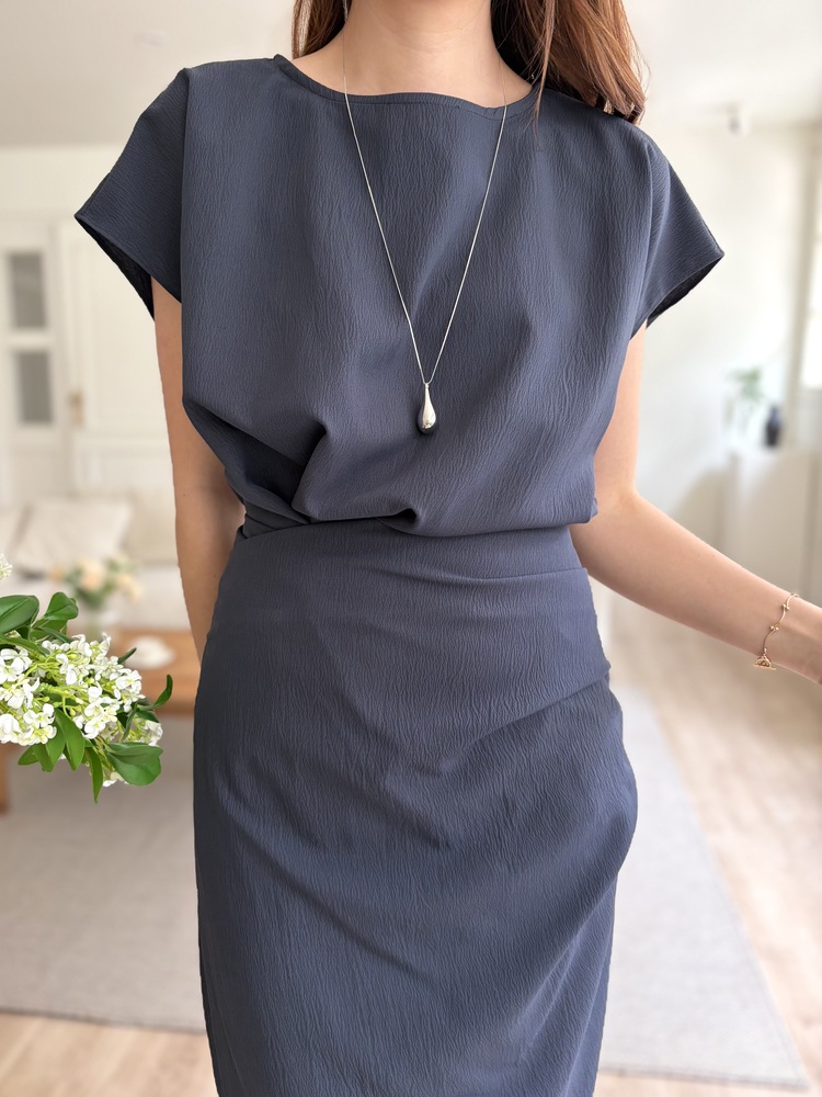 Lyra Ruched Set (Navy)