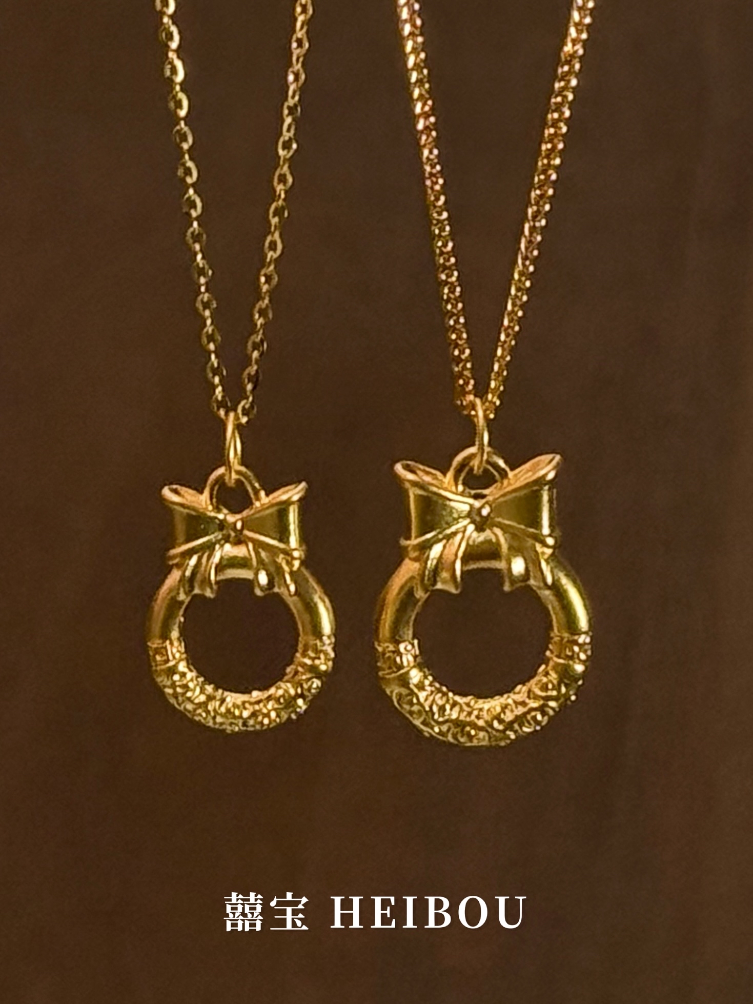 【无氢款】蝴蝶结平安扣-吊坠