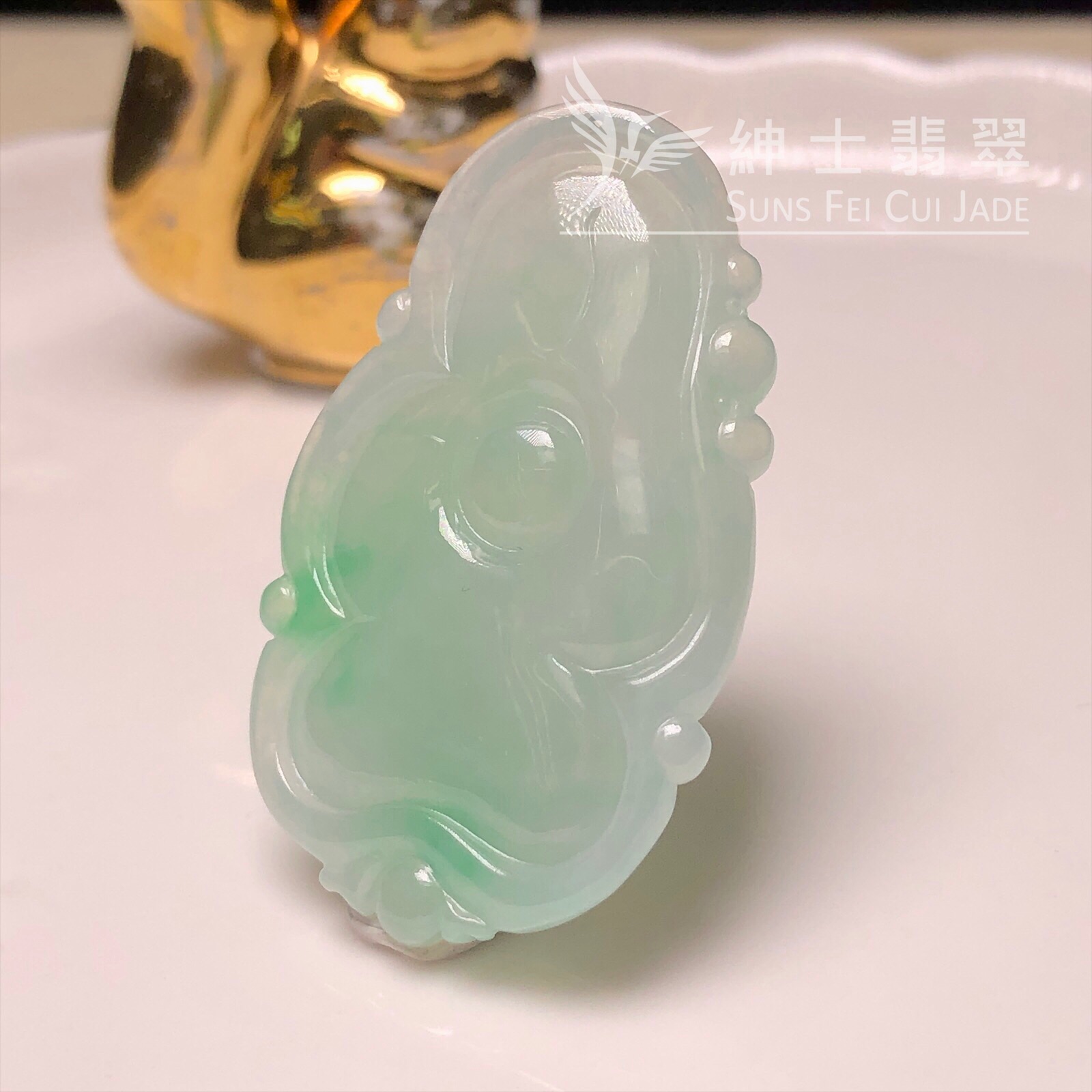YK00165 隨形飄翠吊墜