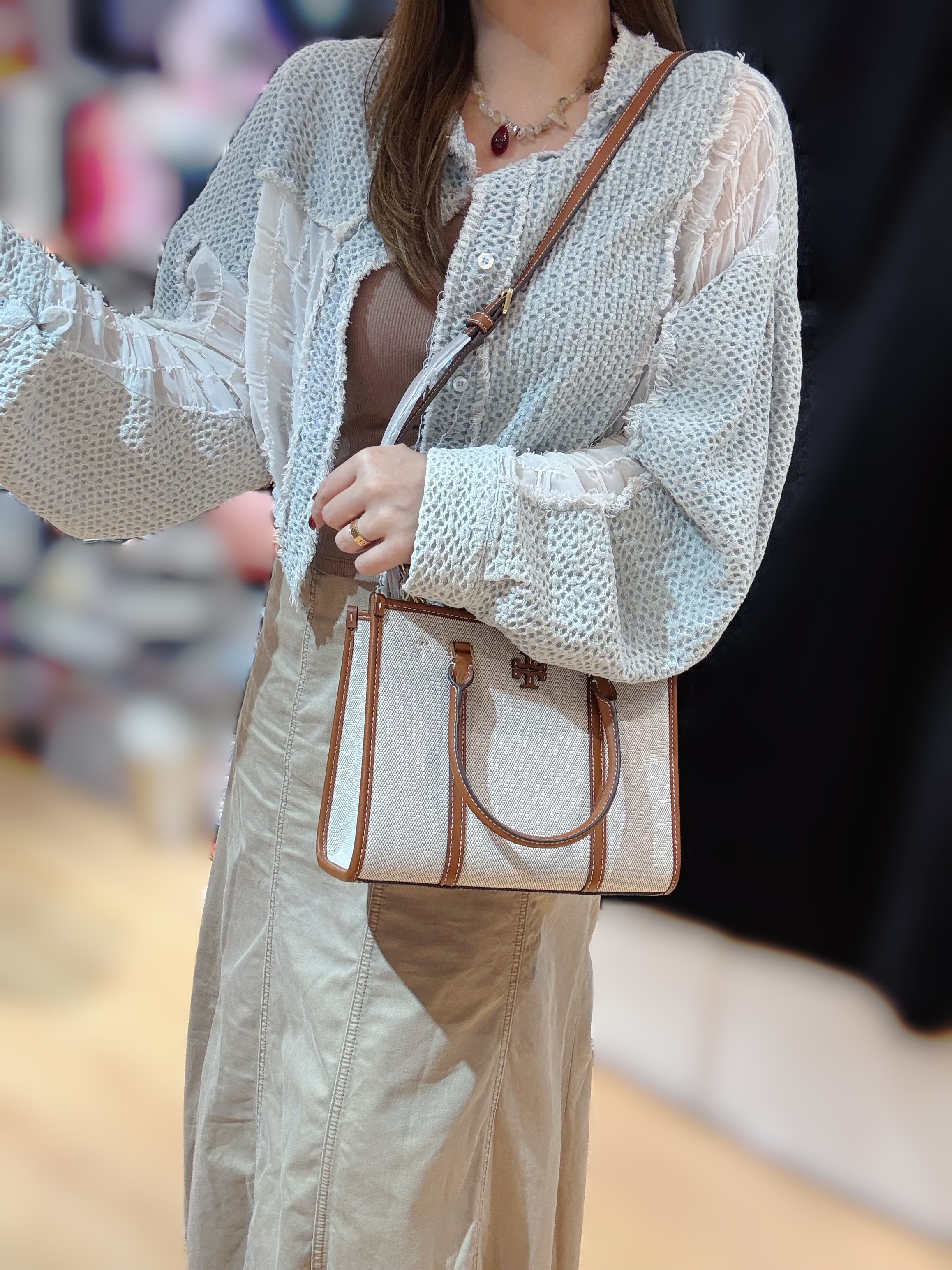 Tory burch Blake canvas tote S 