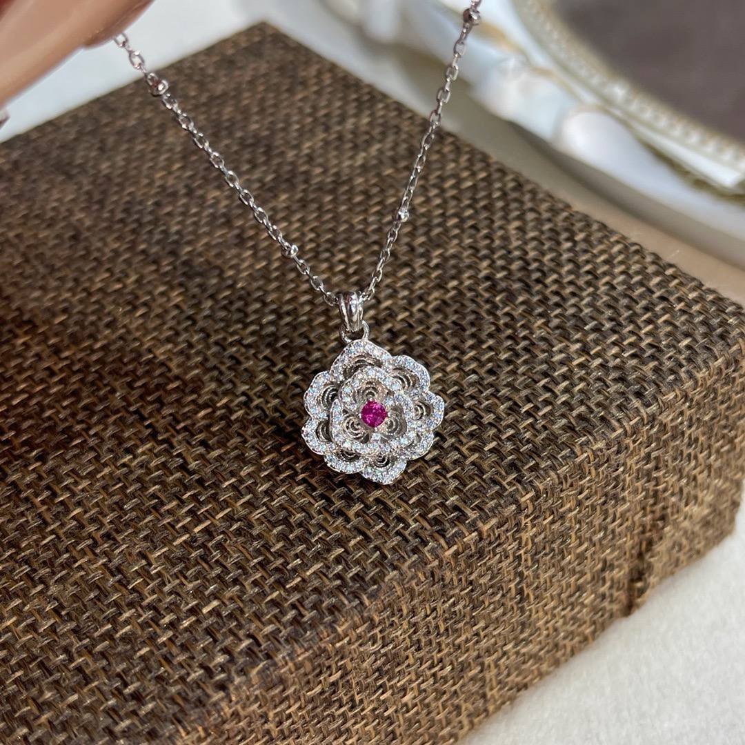 🆕气质花朵吊坠女款锁骨链 🇨🇳