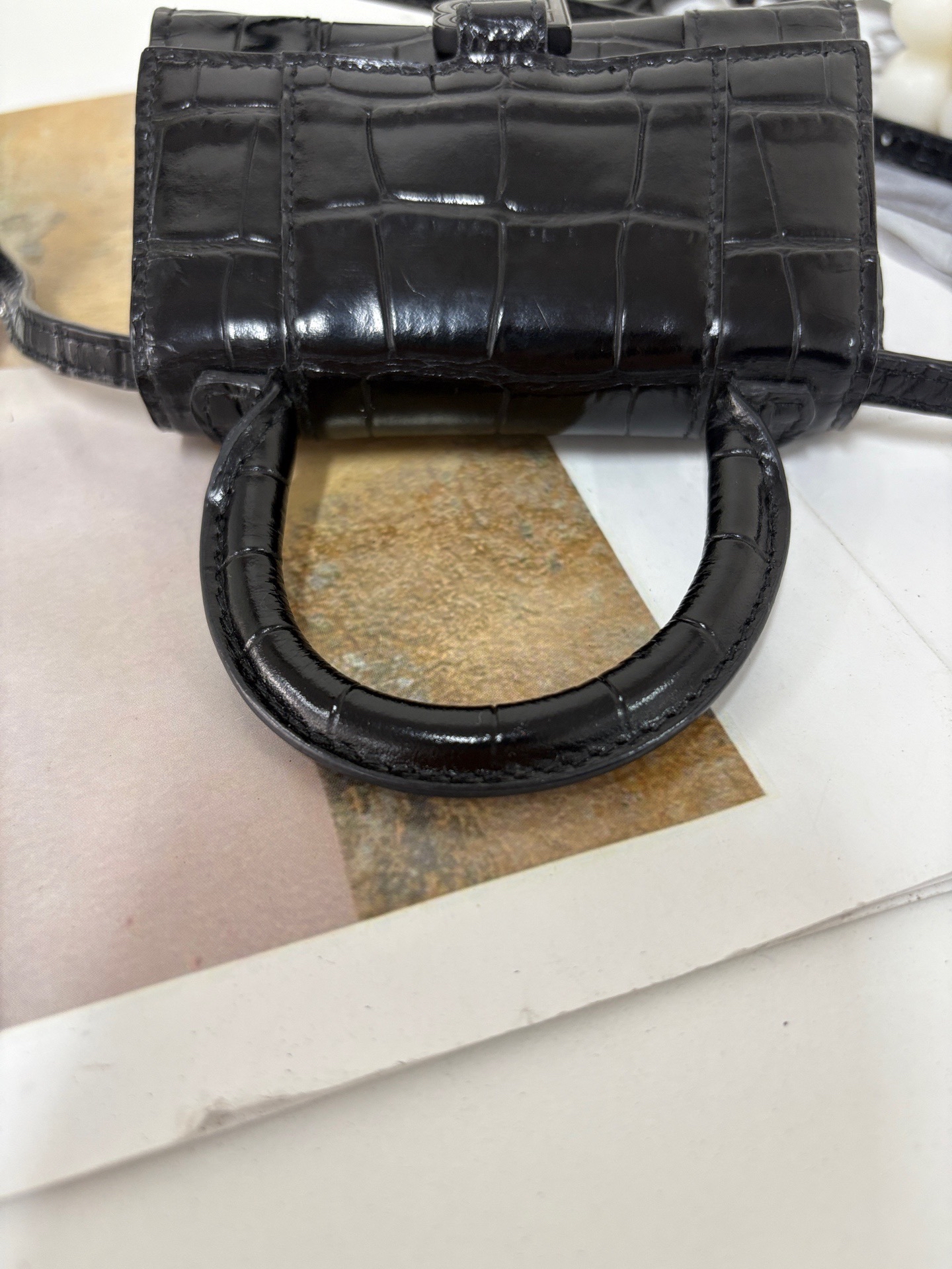 【預訂貨品】巴黎世家鰐魚紋mini沙漏包