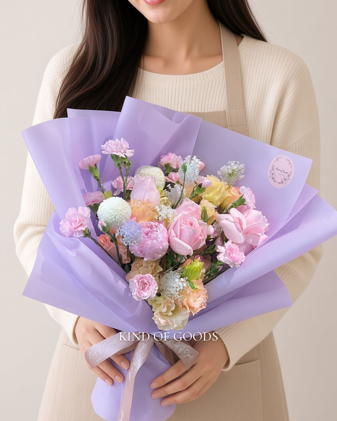 柔紫晨光花束