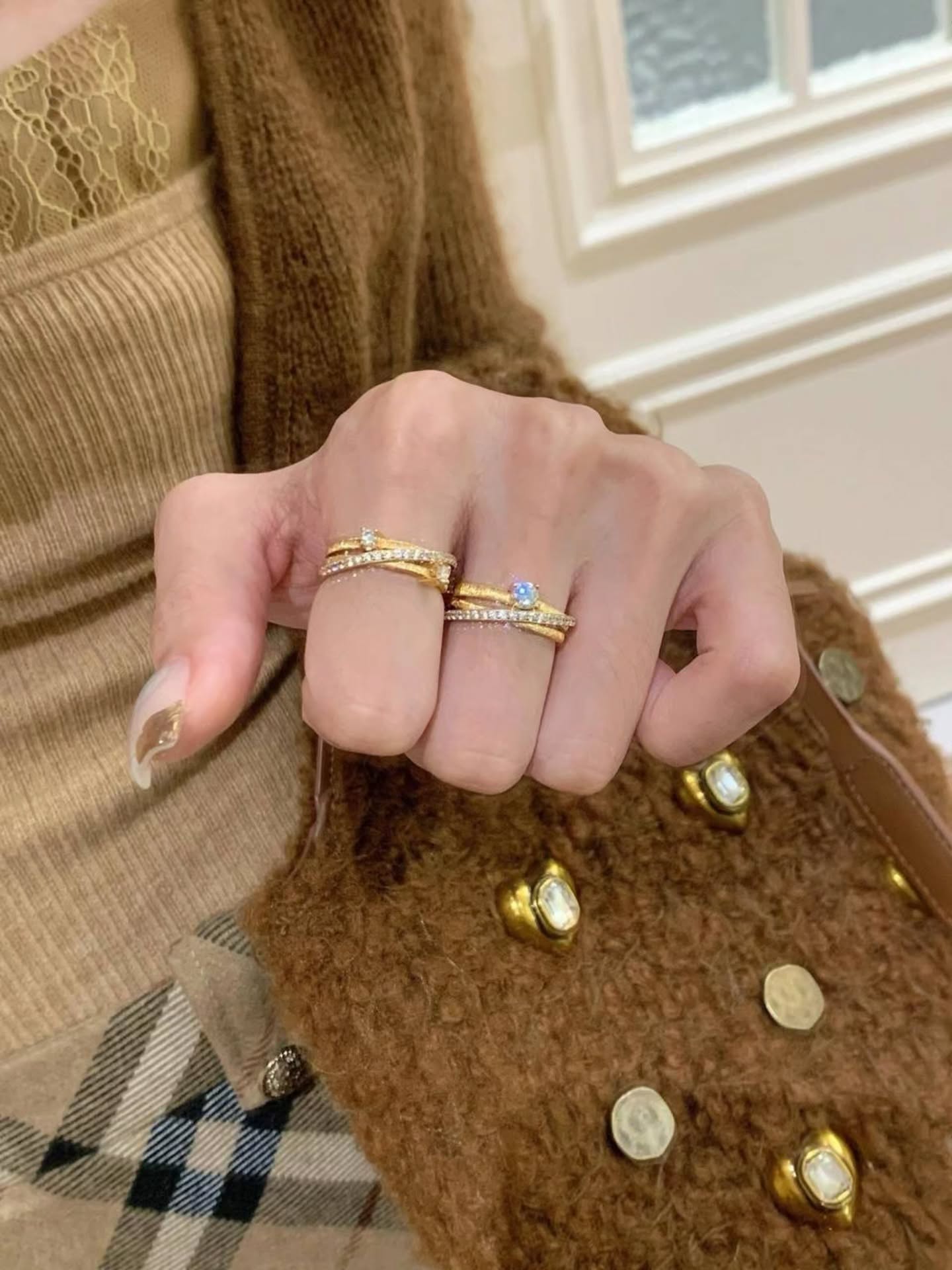 S925纯银镀18k真金5a级高碳钻意大利银饰 🇨🇳