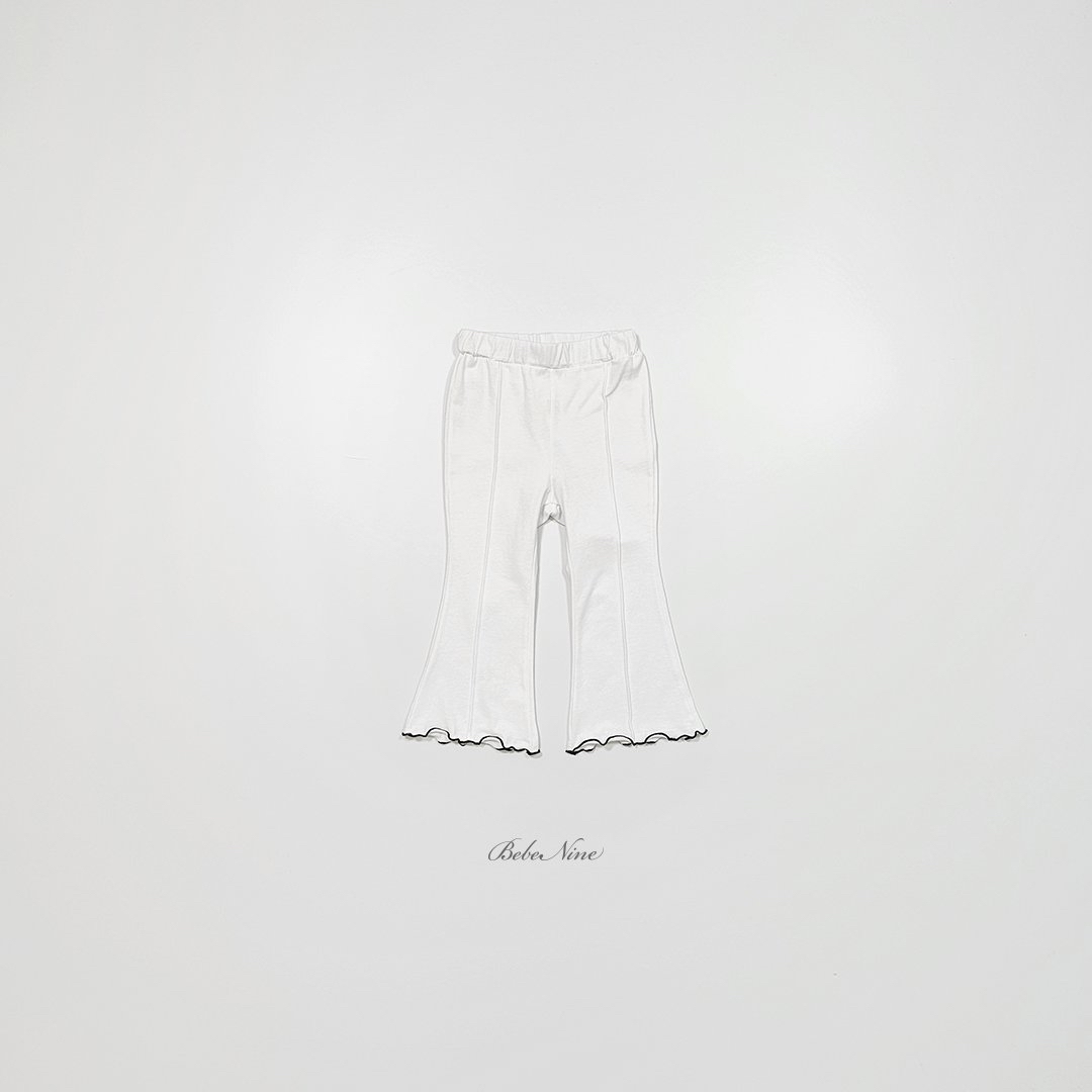 ☀️預訂 韓國直送☀️🇰🇷Bebenine兩色花邊喇叭褲