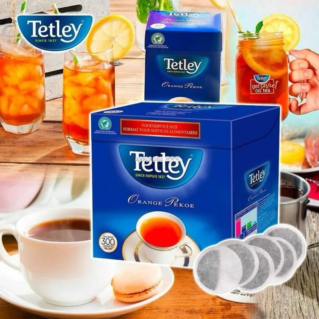 加拿大直送  Tetley Orange Pekoe英式紅茶柑橘清香300包 