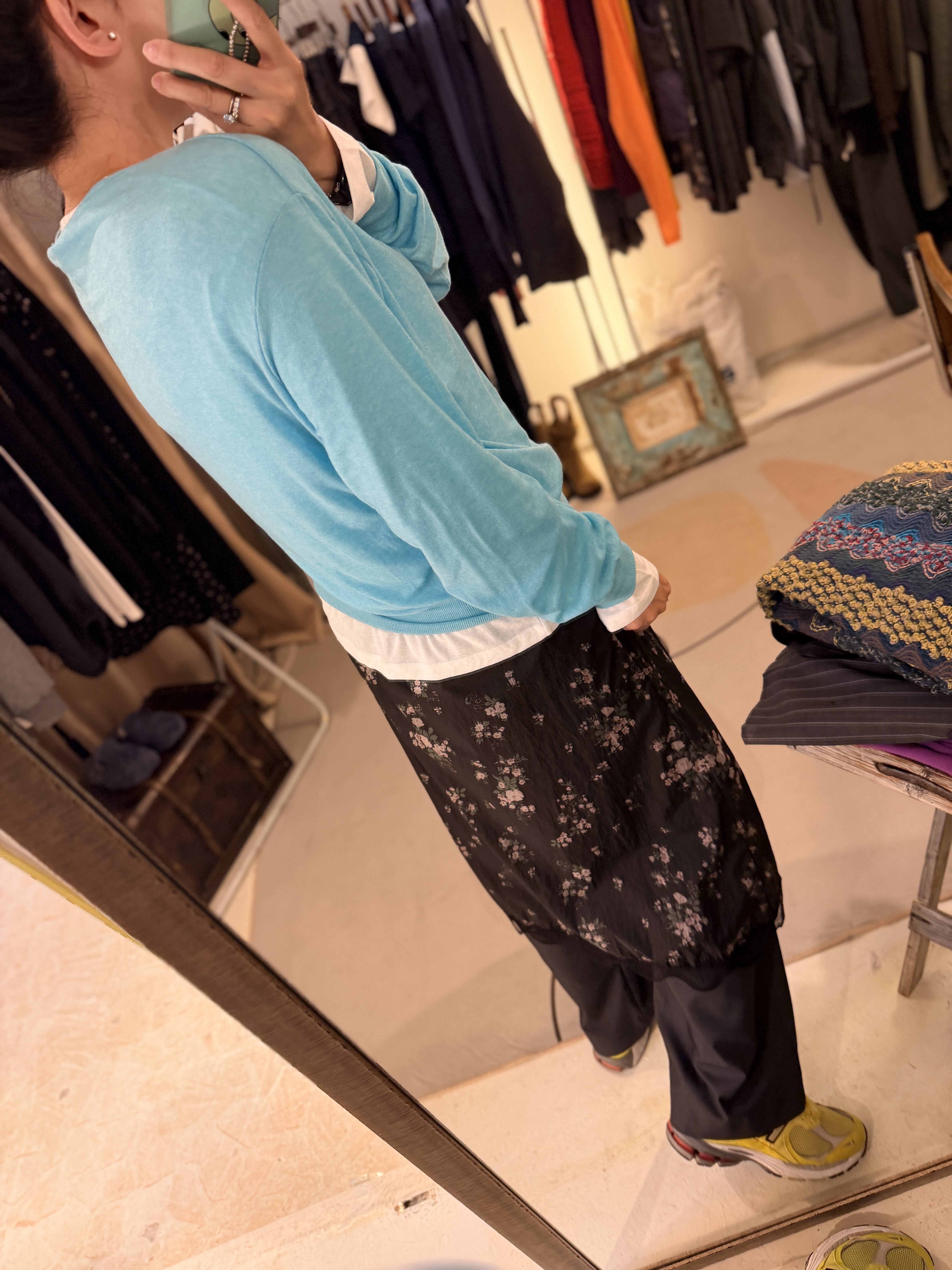 Deep V soft knit