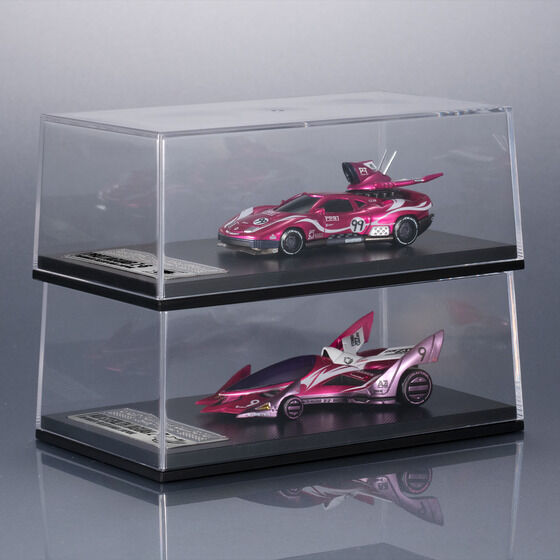 (預訂訂金 $200) (總價 $493) (魂限) MegaHouse C.F.C. Cyber​​ Formula Collection -Heritage Edition- 新世紀GPX 高智能方程式 ~繼承豹之魂 (原型豹 Z-6 / 隱形豹 Z-7) 2車 套裝 (連特典立牌及金屬牌2款) (行版)