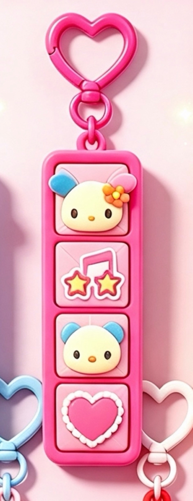 [4月尾到貨]新款 Sanrio 鍵盤按鍵匙扣