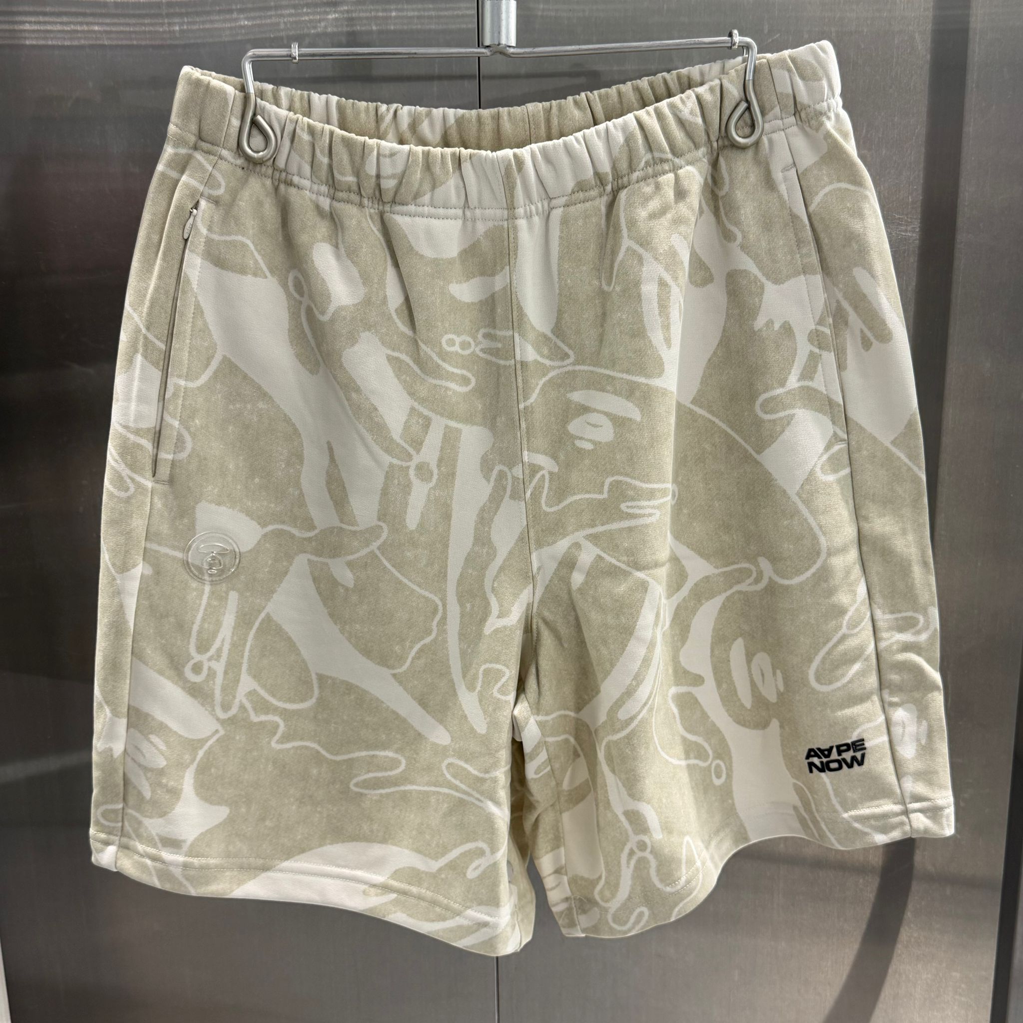 AAPE AAPENOW camo sweat shorts (C684)