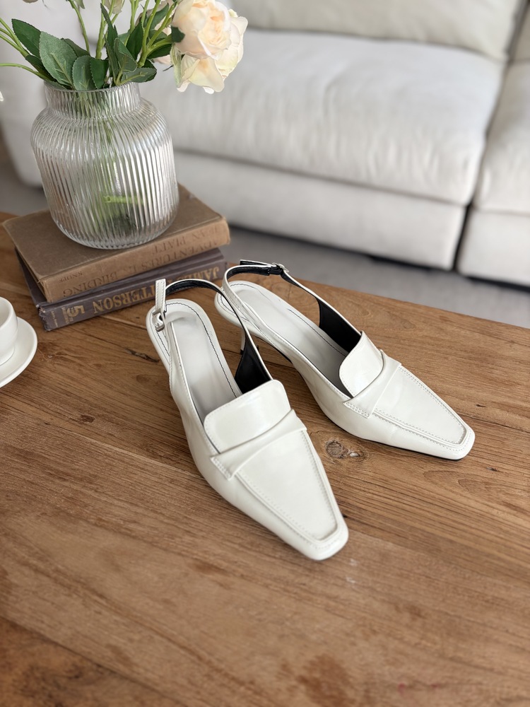 Classic Pointed Slingback Loafers (3 colors)