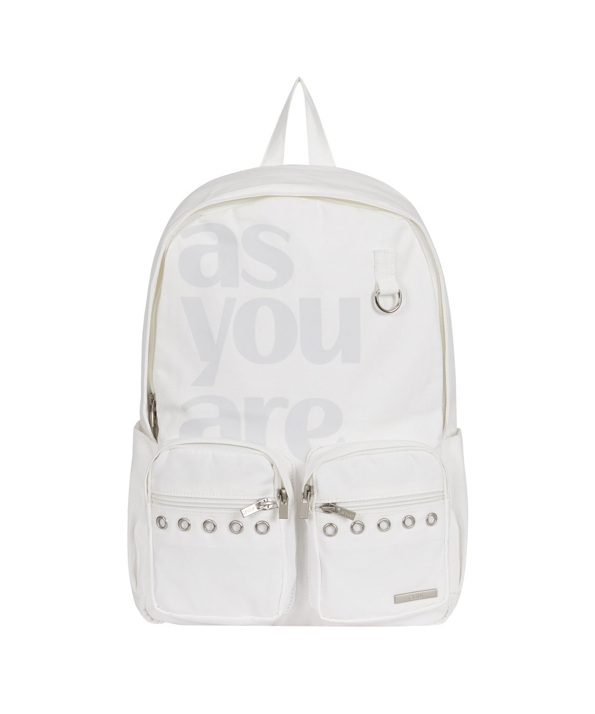 🇰🇷訂購｜asur 26SS｜Eyelet Pocket Cotton Backpack 3色