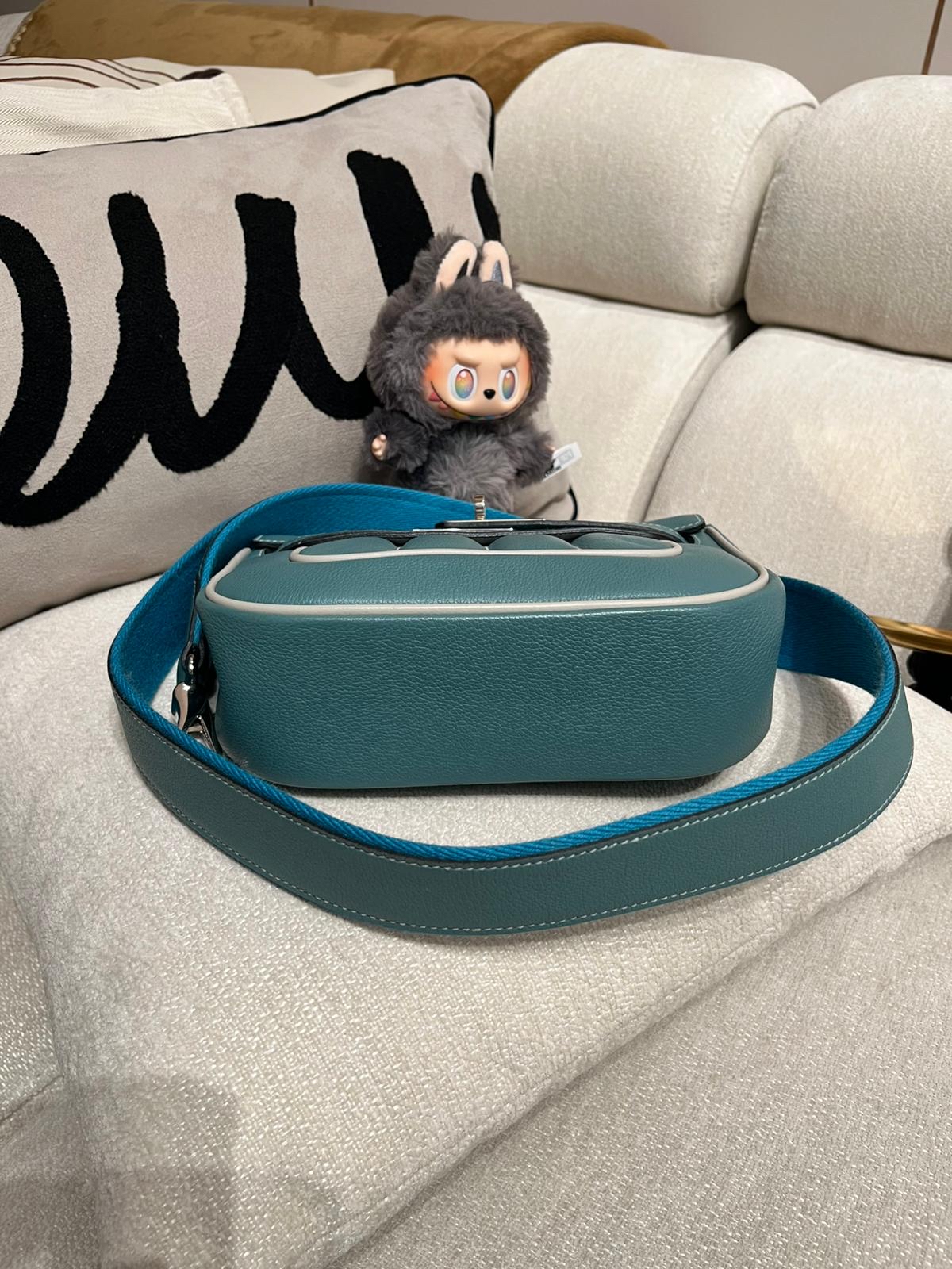  Hermes berline mini Calfskin 21cm 100%Authentic ,95%new✅dust bag✅box 