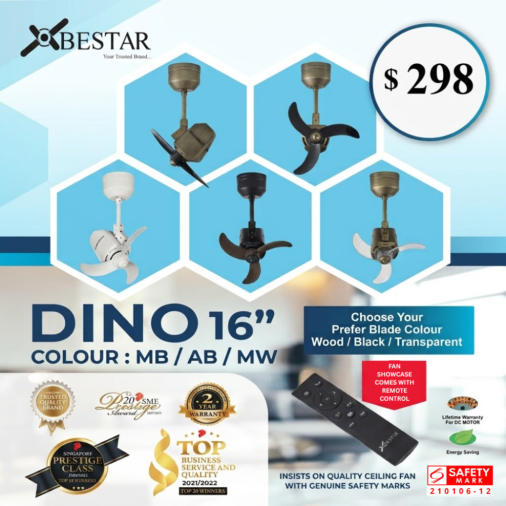 Bestar Dino Ceiling Fan ARR