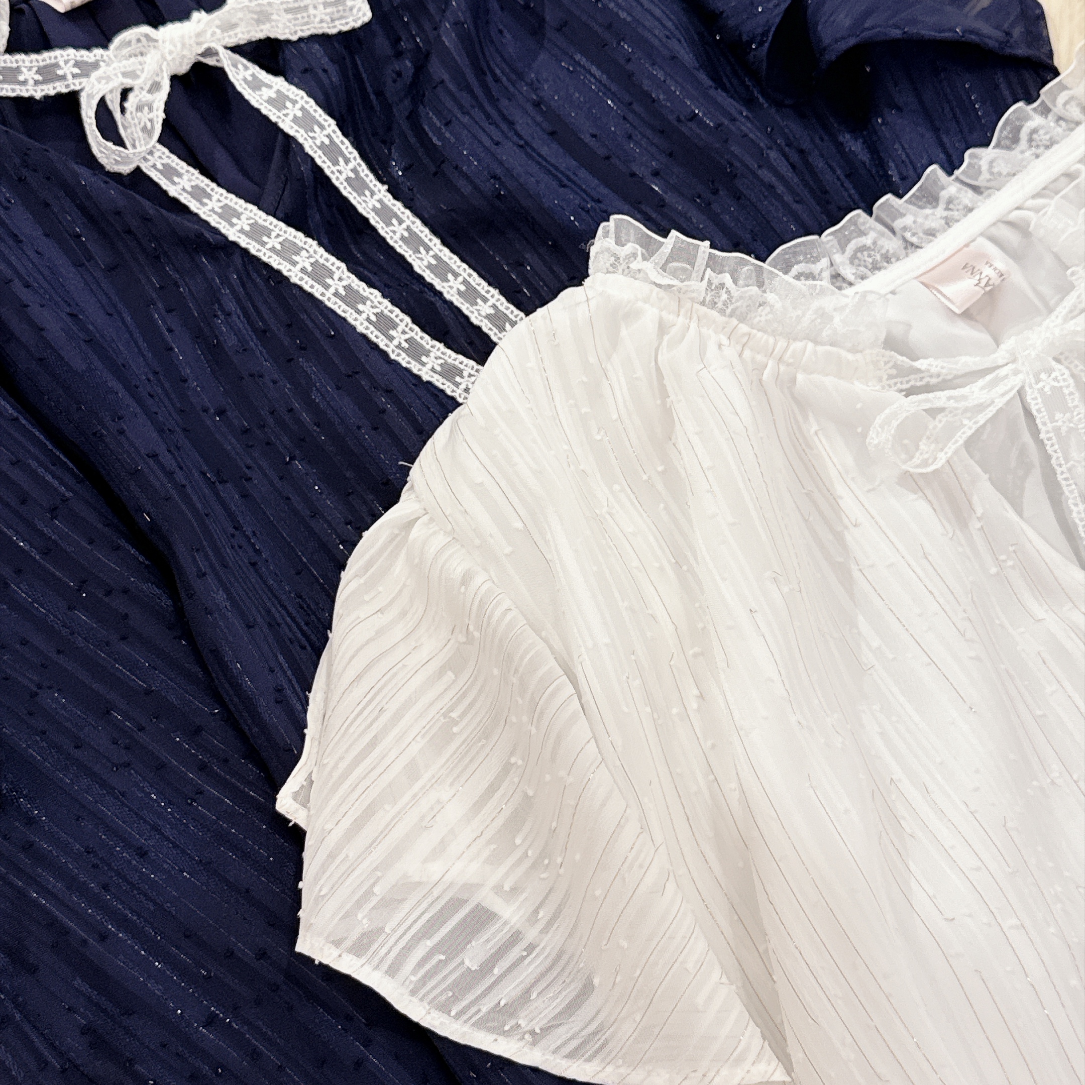 #HANNA-made# Aurelia Lurex Ruffle blouse