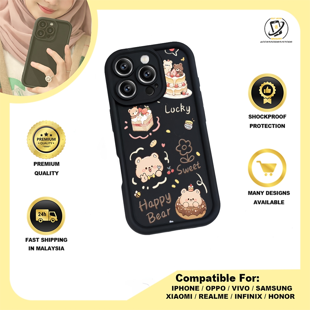 TPU DESIGN CASE PHONE FOR HONOR - DESIGN BEAR C