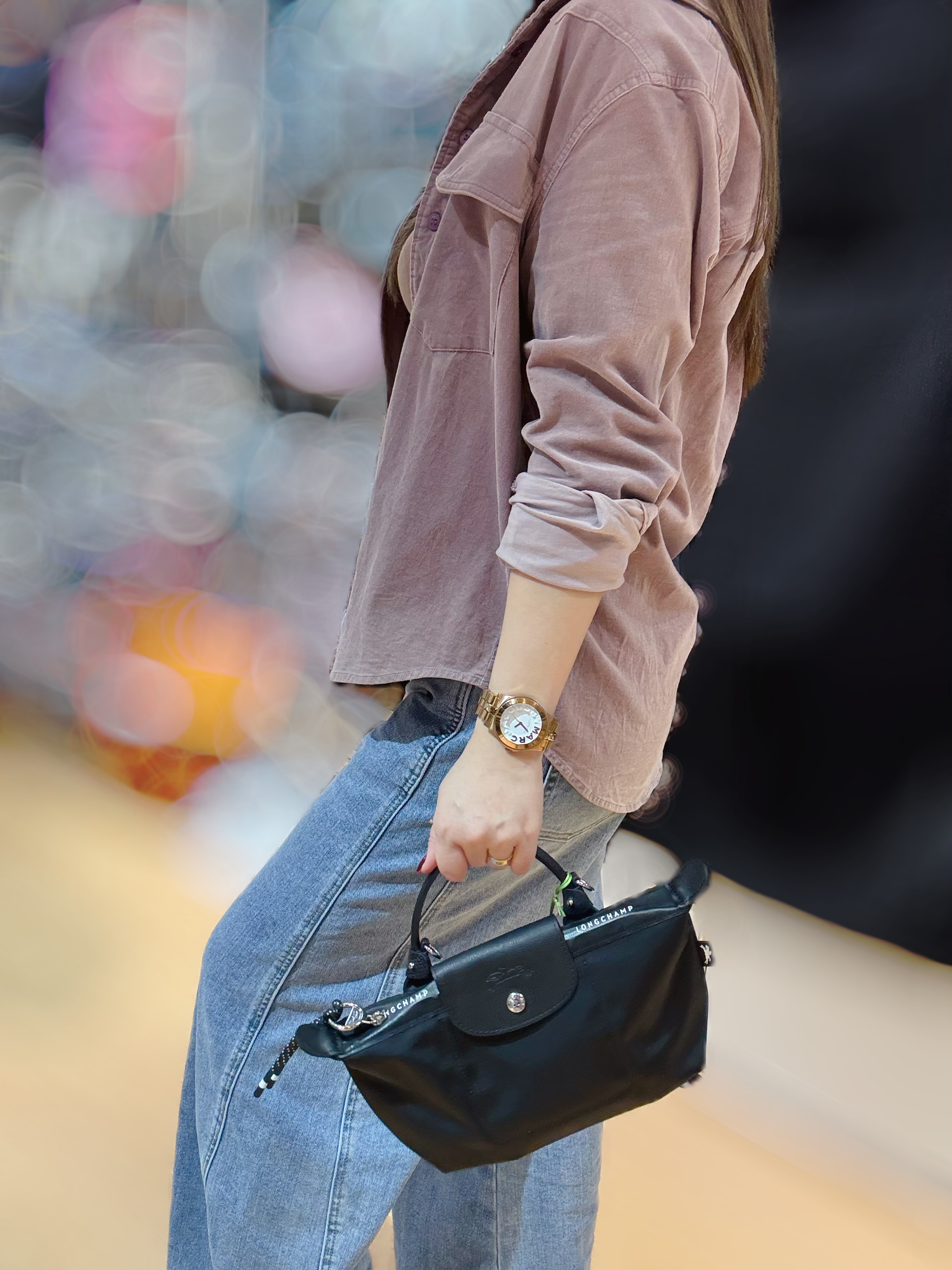 Longchamp energy pouch blk