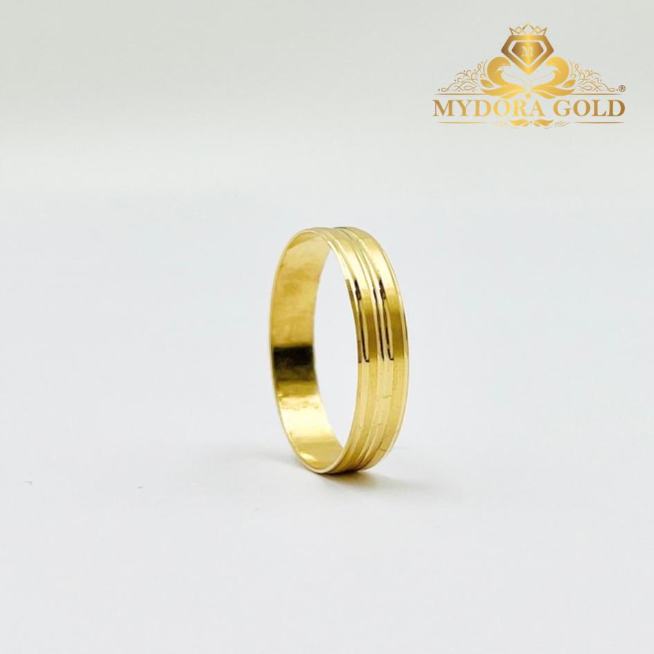 MYDORA Cincin Belah Rotan Double Line l EMAS 916/22K