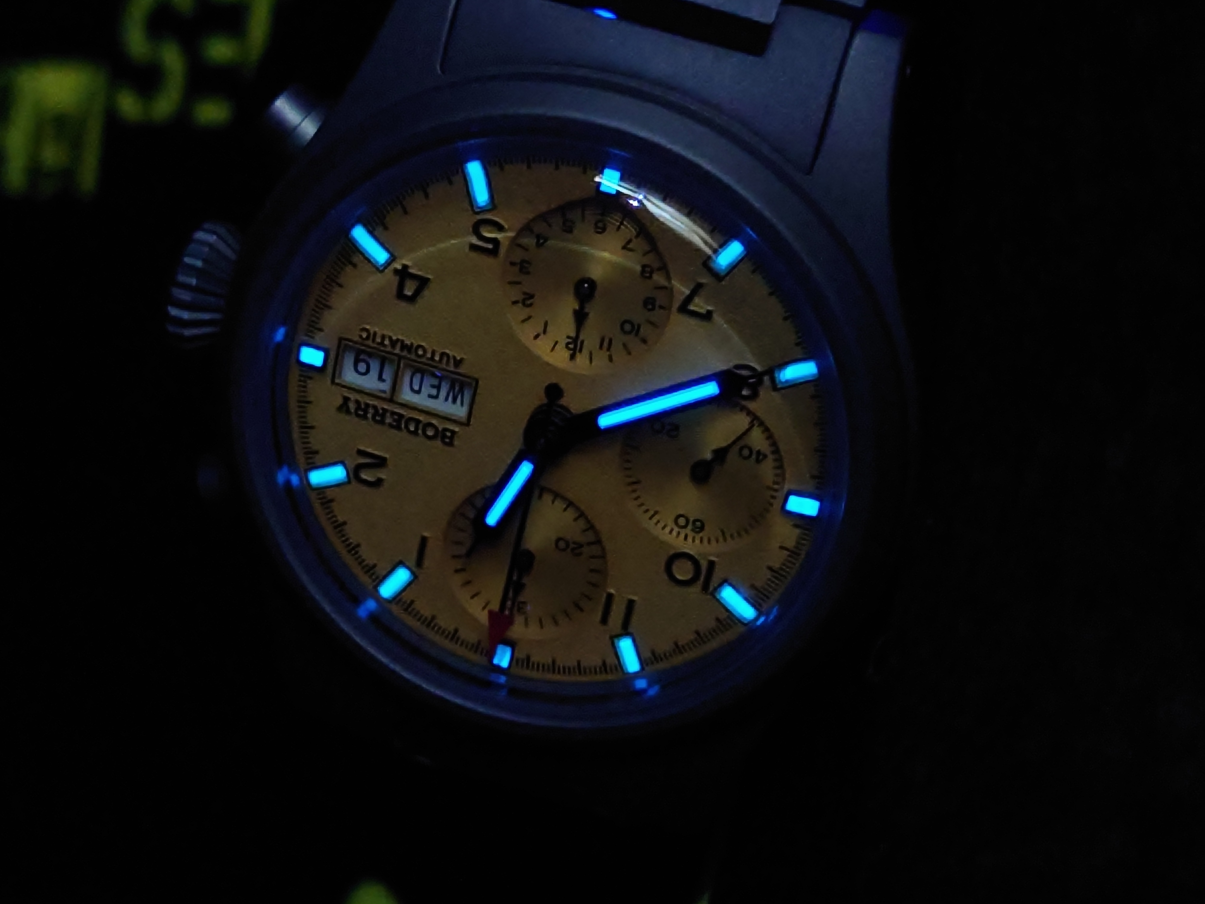 Boderry Landmaster Titanium Chronograph Automatic -  BD-A18T-05B Yellow