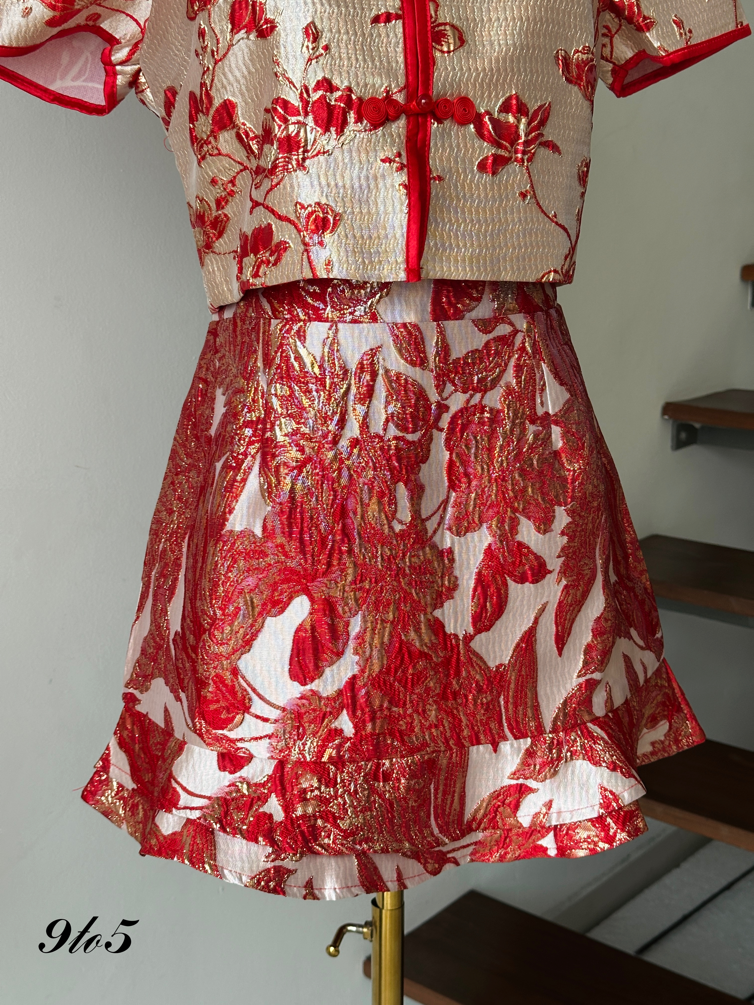 D2319 Cheongsam Matching Set - 3 Colors