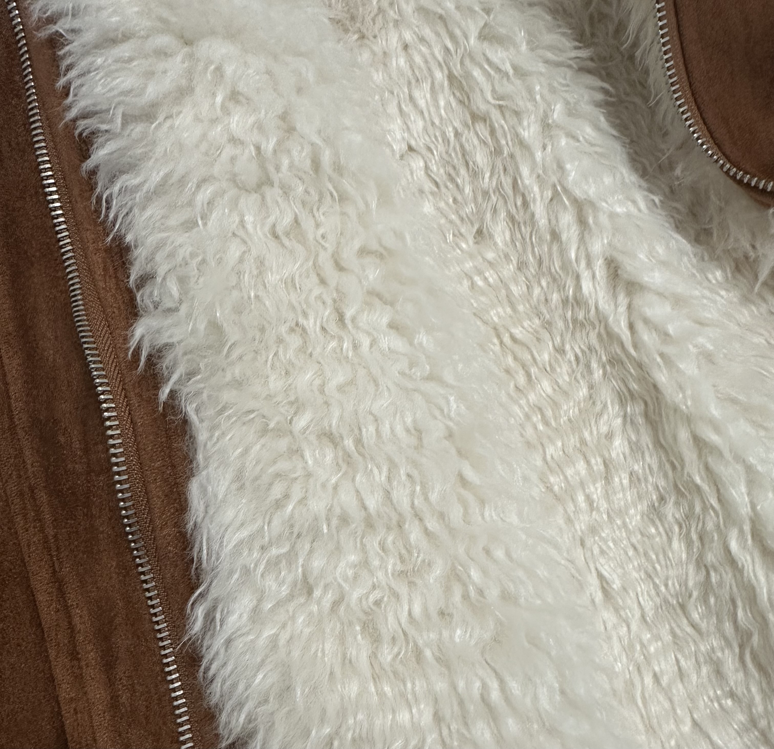 雙面大領麂皮外套