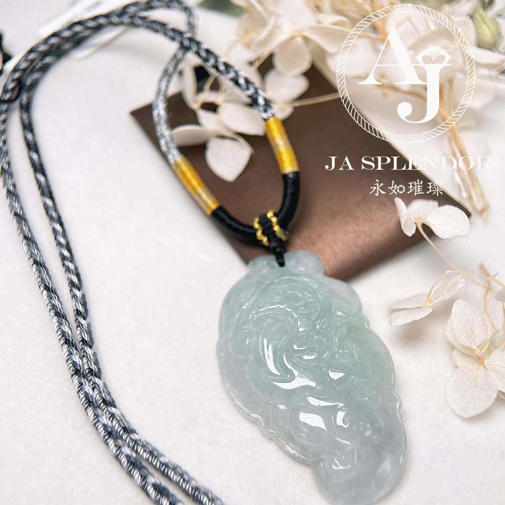 JN-1538 天然翡翠A玉 冰糯晴綠招財鎮宅貔貅挂件