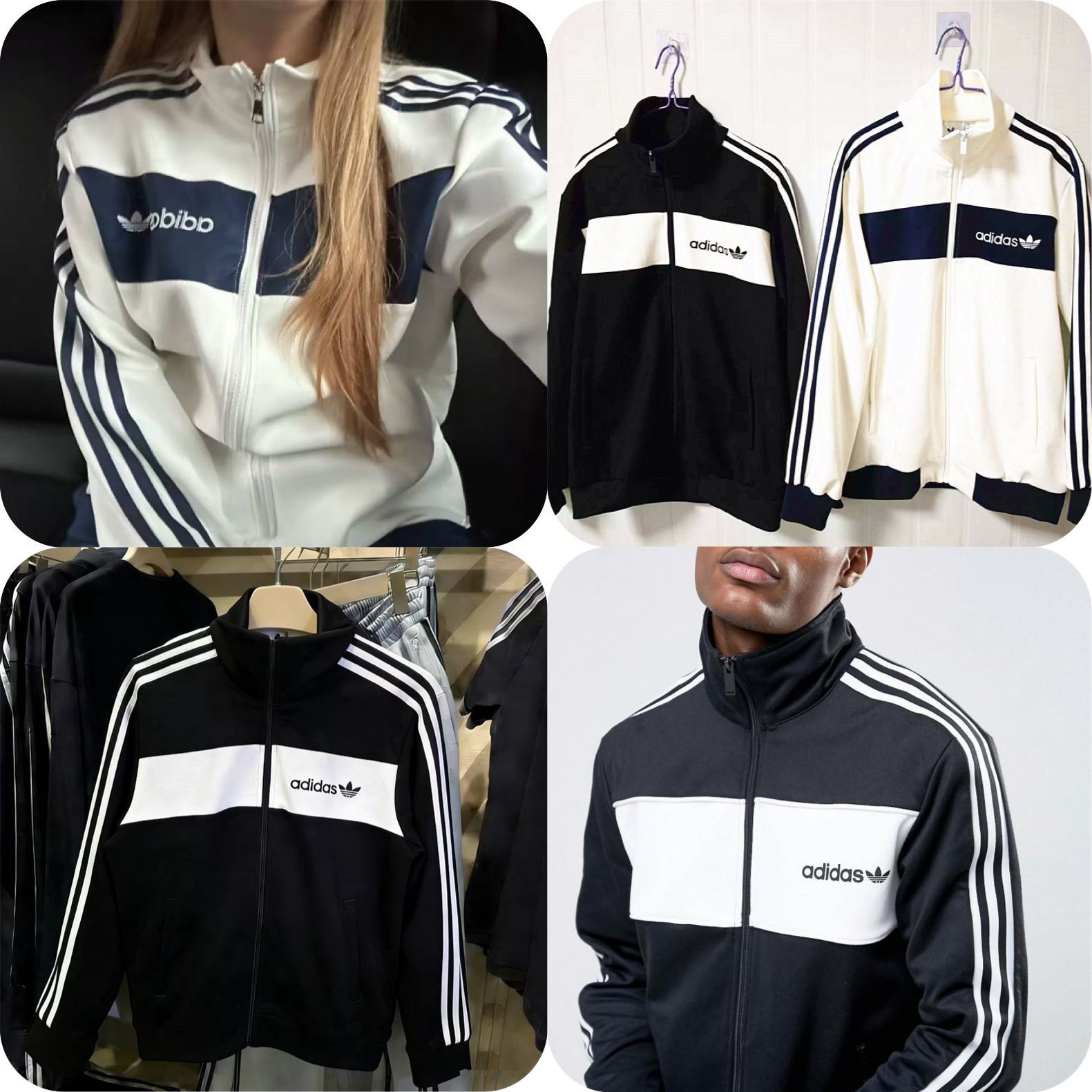 $138件。Adidas復古Sporty Club運動外套