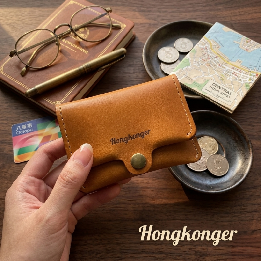 【專屬刻字】Hongkonger瘋馬牛皮卡片包