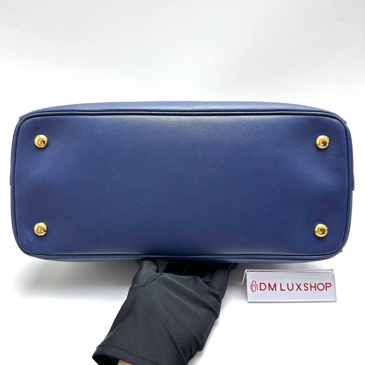 Prada Blue Saffiano Lux Tote