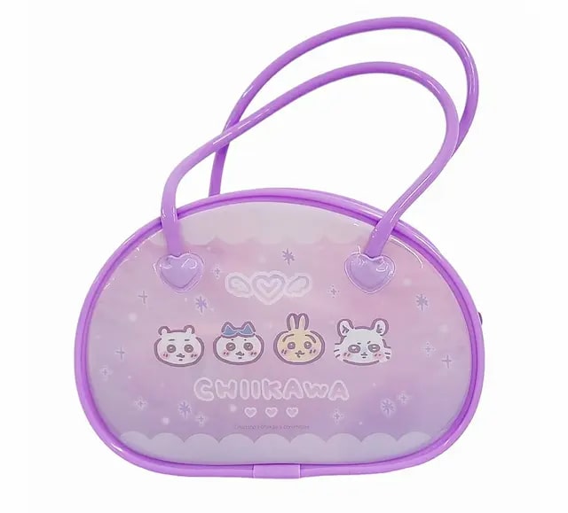 Chiikawa 吉伊卡哇 PVC郊遊小手袋 (梳及鏡) 知育玩具 角色扮演 (適合 3 歲及以上兒童) 平行進口