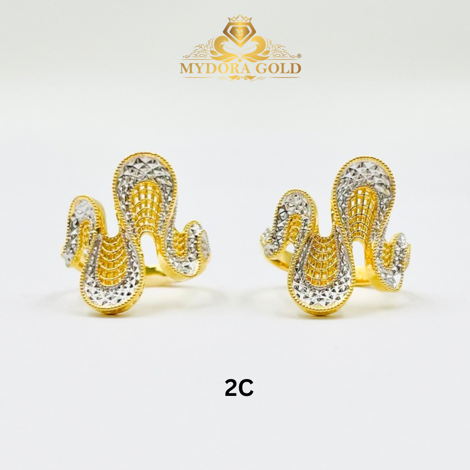 MYDORA Cincin Ombak Cinta Jaring (5G) | EMAS 916/22K