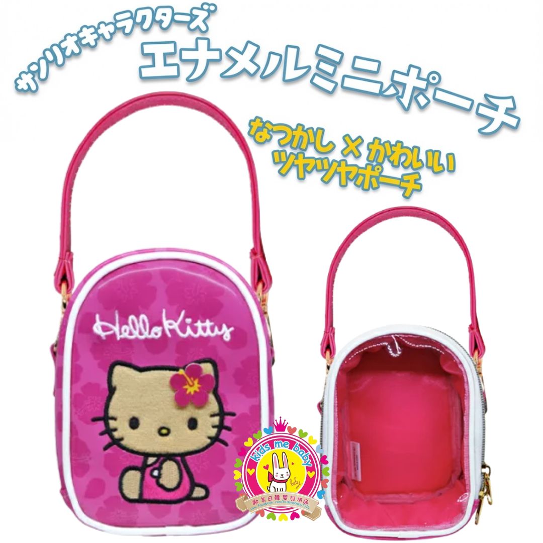 Hello Kitty 吉蒂貓 平成復古 亮面迷你袋 桃紅色 ⏰ 預購商品 - 歡迎查詢到貨期 ⏰