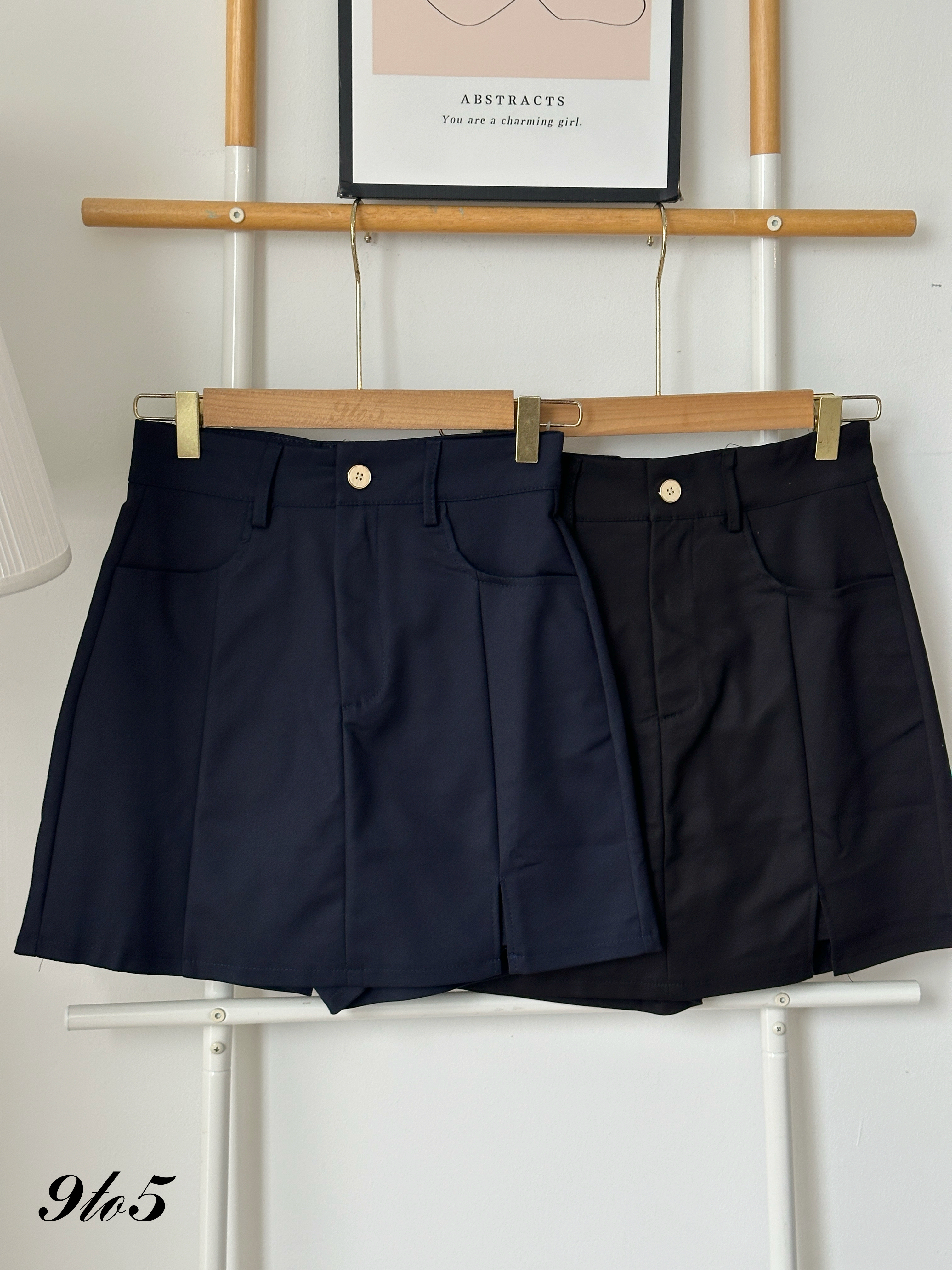 S1896 A Line Short Skort - 3 Colors 