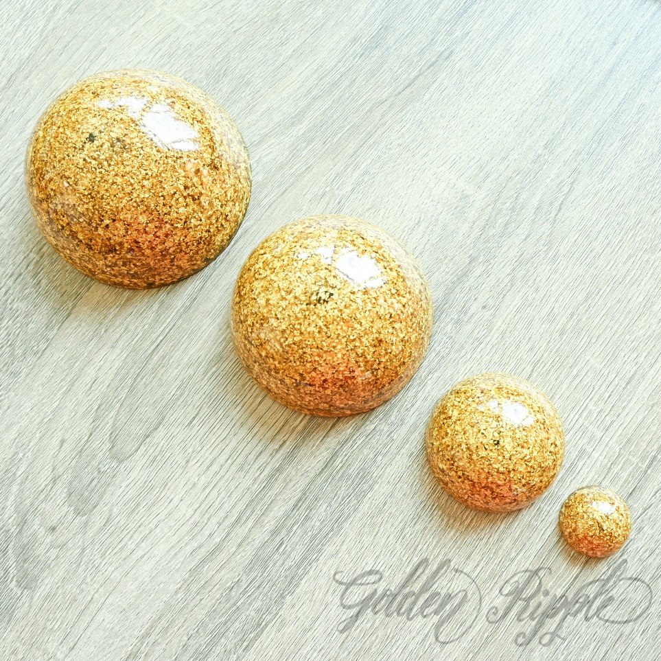 升級版 (含99%純金金箔成份) Goldenite®半球體 (金半圓) - Upgrade version Goldenite ...